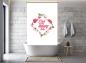 Preview: Pink My Color Duschrollo - Duschvorhang modern Duschgardine